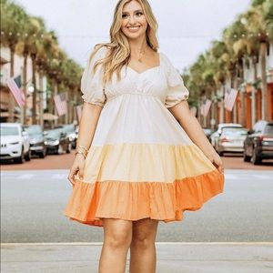 Candy corn Halloween dress